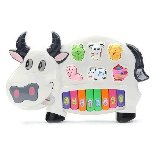 Cow Keyboard Learning Piano – Interactive Musical Toy for Kids