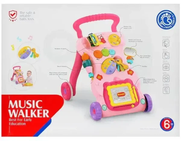 Huanger Musical Activity Walker | Interactive Baby Walker with Music & Learning Features