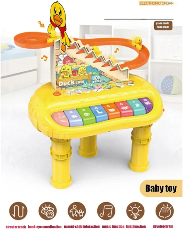 2 in 1 Multifunction Duck Track with Electronic Piano