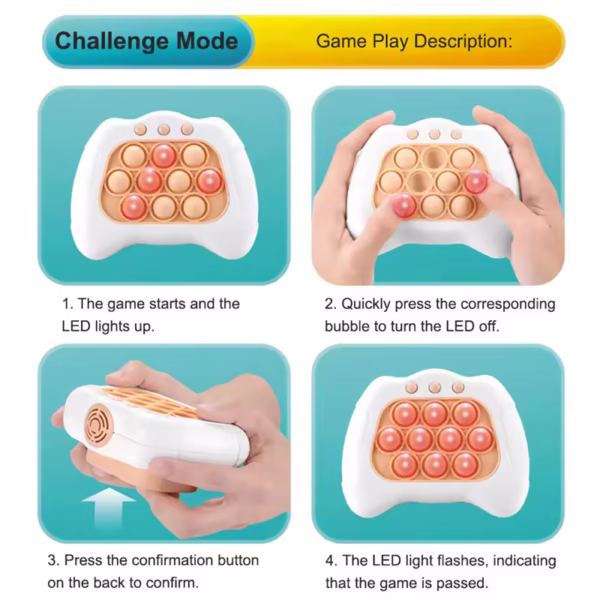 Quick Push Whac-A-Mole Game Console