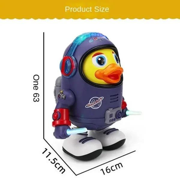 Dancing Space Duck with Music and Light