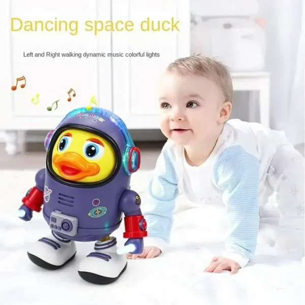 Dancing Space Duck with Music and Light